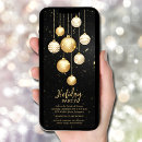 Search for office dinner party invitations Black and gold