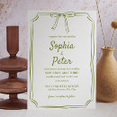 Search for olive green wedding invitations Chic