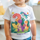 Search for dinosaur birthday baby shirts Colourful