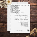 Search for ranch wedding invitations Black and white