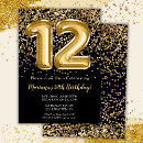 Search for girls 12th birthday invitations Modern
