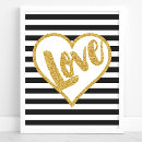 Search for black and white stripes posters Gold