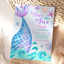 Search for dive into five birthday invitations Our little mermaid