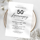 Search for 50th wedding anniversary invitations Simple