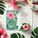 Search for luau baby girl shower invitations Floral