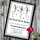 Search for gothic party hens party invitations Skeleton