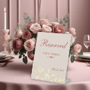 Search for reserved tabletop signs Calligraphy
