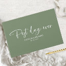 Search for minimalist wedding guest books Handwritten script