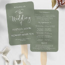 Search for simple wedding programs Sage green