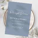 Search for blue rehearsal dinner invitations Classic
