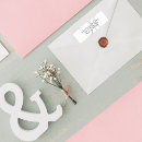 Search for grey and white monogram wedding return address labels Black