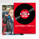 Search for record birthday invitations Red