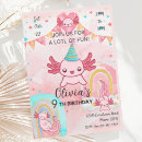 Search for axolotl birthday invitations Animal