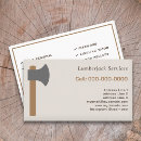 Search for firewood business cards Axe