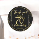 Search for 70th birthday gold stickers Modern