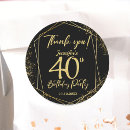 Search for surprise birthday party stickers Glitter