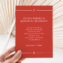 Search for red poppies wedding invitations Red and white