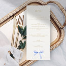 Search for ribbon wedding menus Whimsical