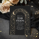 Search for moon and stars bridal shower invitations Celestial