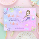 Search for little mermaid thank you cards Watercolor