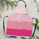 Search for gold and pink aprons Chic