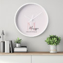 Search for pastel pink clocks Minimalist