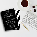 Search for black and white striped wedding invitations Floral