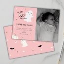 Search for halloween birth announcement cards Girl
