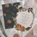 Search for winter greenery wedding invitations Rustic