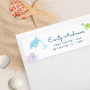 Search for cute turtle return address labels Nautical
