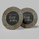 Search for art deco coasters Black and gold