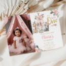 Search for tribal birthday invitations Pink and gold
