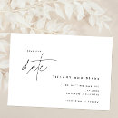 Search for trendy wedding save the dates Black and white