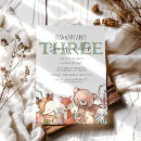 Search for woodland animals invitations Watercolor