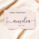 Search for blush pink business cards Beauty salon