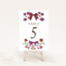 Search for bohemian floral wedding table cards Boho