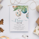 Search for teal christmas invitations Modern