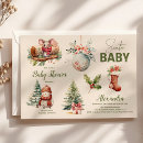 Search for winter baby invitations Woodland
