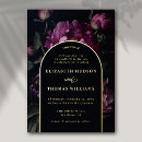 Search for fuchsia and gold wedding invitations Peony