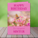Search for butterfly for sister birthday cards Pink