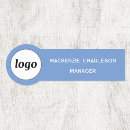 Search for blue name tags Logo