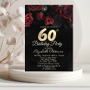 Search for black red silver birthday invitations Surprise