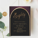 Search for burgundy birthday invitations Black