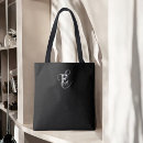 Search for business logo tote bags Black and white