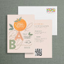 Search for unique couples shower invitations Orange