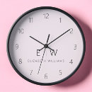 Search for minimalist clocks Blush pink
