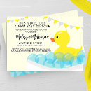 Search for rub a dub dub invitations Rubber duck