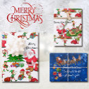 Search for elves wrapping paper Kids