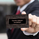 Search for copper and black business cards Elegant