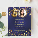 Search for golden 50th birthday invitations Elegant